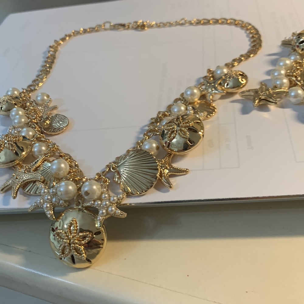 Macys NWOT never worn. No tarnish. Nautical necklace and bracelet set. - Picture 7 of 10